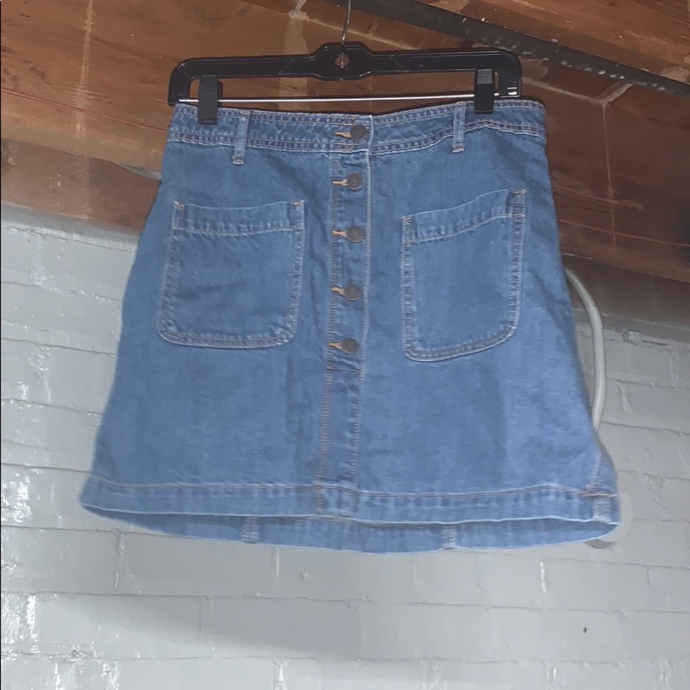 Old Navy Button Up Front Denim Jean Skirt